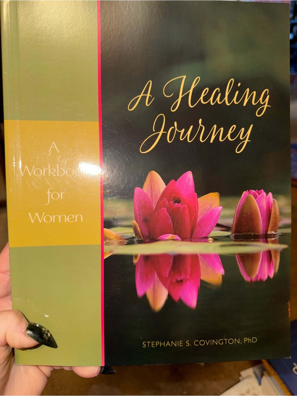 A Healing Journey: A Workbook for Women - Pink Waterlily Cover